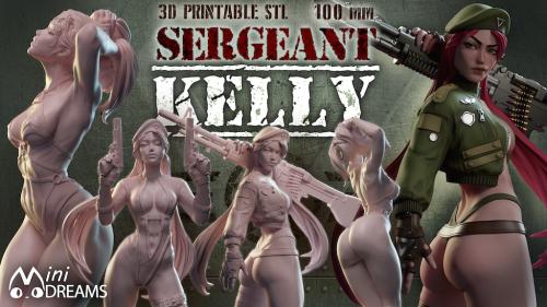 Sergeant Kelly. 3d printable stl.