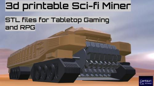 Sci-fi Mining Scenery- Stl files