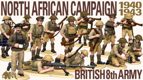 The North African Campaign, British 8th Army & Commonwealth