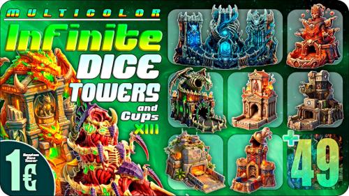 Infinite Dice Towers and Cups Vol.14