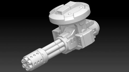 Sci-Fi Tank Sponson Turrets