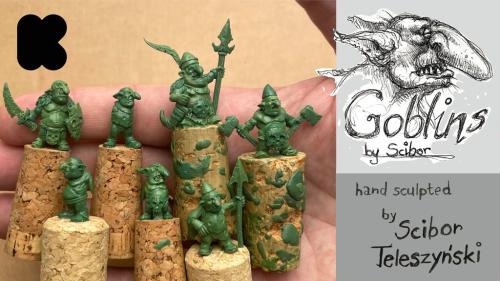 Goblins - hand sculpted miniatures by Scibor Teleszynski