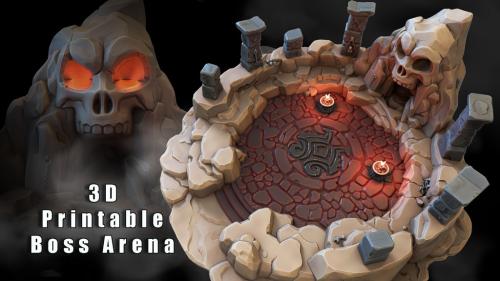 Final Confrontation: 3D Printable Boss Arena