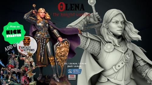 OLENA THE KNIGHT WARRIOR STL FILES