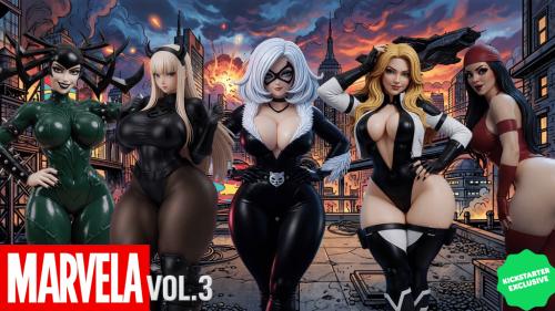 Marvela Queens – Iconic Pin-Up STL Collection Vol.3