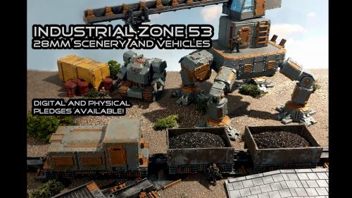 Industrial Zone 53 - 28mm Sci-fi Scenery and Vehicles