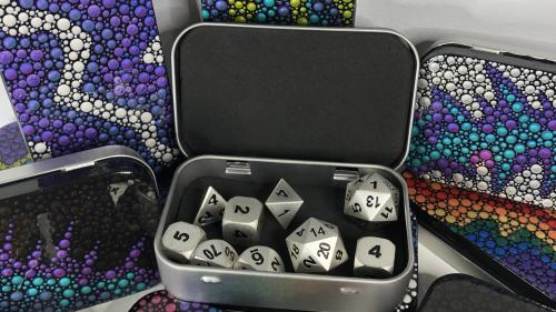 100 Tins - Handpainted and Resin Coated Tins