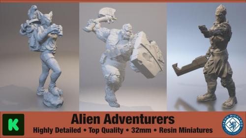 Alien Adventurers - 32mm resin miniatures