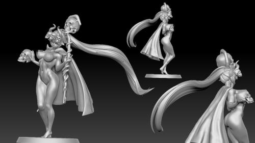 Sylphrena The Necromancer: Miniatures for Tabletop RPG