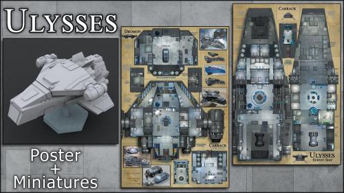 Ulysses: Starship Map & Miniature