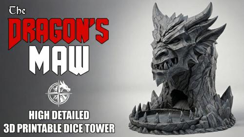 The Dragon s Maw - 3D Printable Dice Tower STL