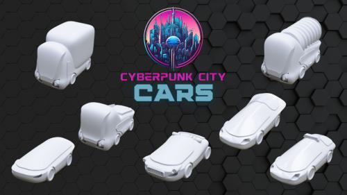 Cyberpunk City Terrain: Cars