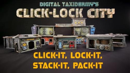Click-Lock City - Modular Cityscape Construction Kit Playset