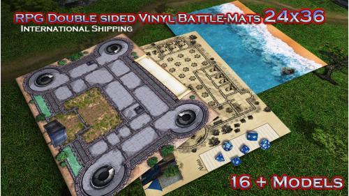 RPG Vinyl Battle-Mats 24 x 36 Double sided