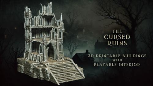 The Cursed Ruins - 3D Printable STL Buildings