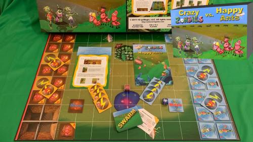 Crazy Zombies vs. Happy Ants Board Game