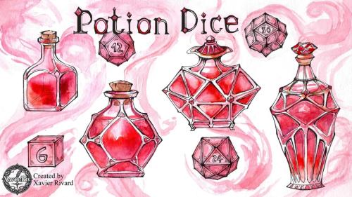 Potion Dice - Healing Dice for Dungeons & Dragons 5e - 5.5e