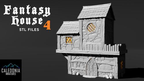 Fantasy House 4 - 3D Printable STL Files