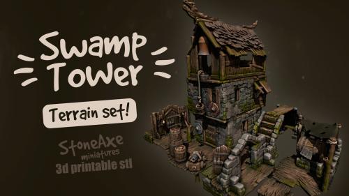 Watch tower! 3d printable set of stl files for tabletop
