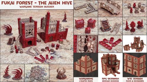 Fukai Forest, Chaotic Alien Hive – Warcamp Terrain Builder