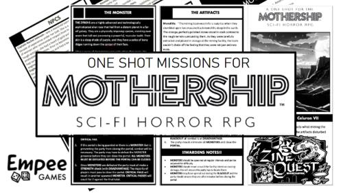 Two Mothership RPG One Shot Pamphlets (Zine Quest)