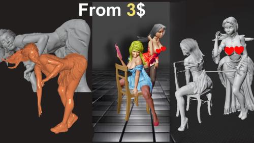 Girls 3D stl High quality collection 1
