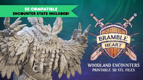 Bramble Heart - Woodland Encounters 01 | STLs + 5e Rules