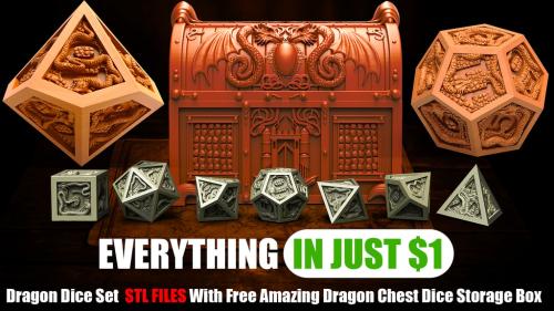 Forge of Dragons: Limited Edition 3D Printable RPG Dice Set