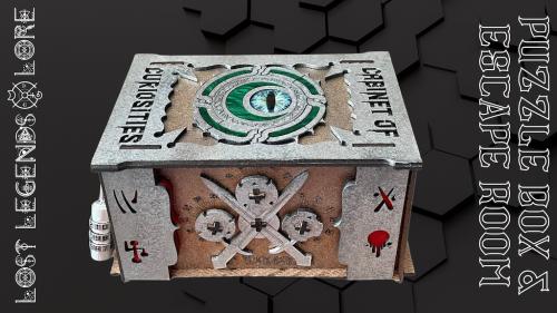 Puzzle Box & Escape Room Game: Cabinet of Curiosities