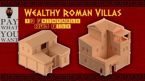 3D Printable Wealthy Roman Villas - Pay What you Want - STL