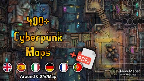 🌃 TTRPG Maps — 400+ Cyberpunk Maps 🛰️