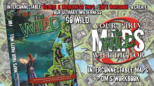 MAPS YOUR PARTY WILL DIE FOR 3: THE WILD Book & Maps