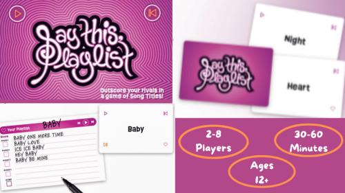Say This Playlist - A party game of song titles