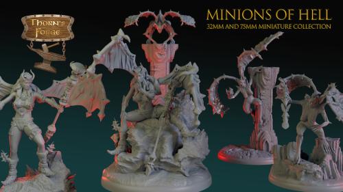 Minions of Hell : A 32mm / 75mm Fantasy Miniature collection