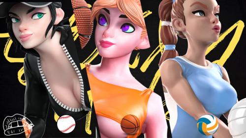 Olympic Girls: 3D Printable Olympic games Pin-Ups