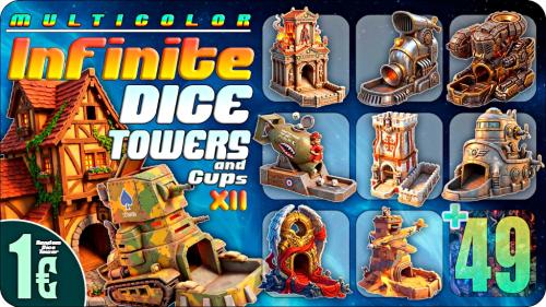 Infinite Dice Towers and Cups Vol.12