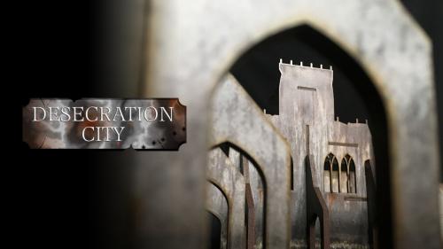 Desecration City Industrial Gothic 28mm Pre-Printed Terrain
