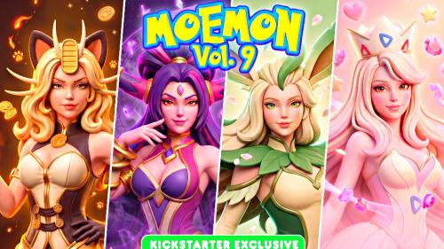 MoeMon Vol.9 – Collect Them All | 120mm STL Pin-Ups