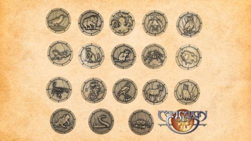 Familiar and Inventory gaming tokens