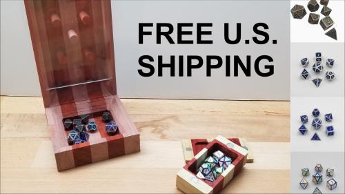 Metal Dice / Hardwood Dice Towers / Pocket-Sized Dice Cases