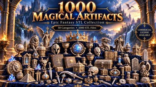 1000 Fantasy Artifacts: A Massive STL Collection