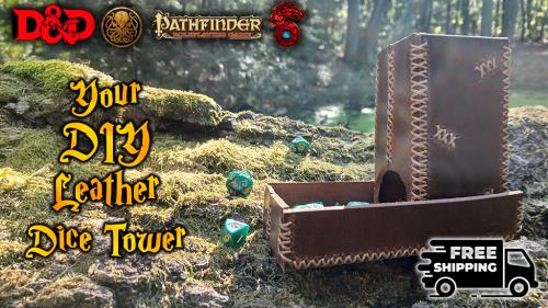 Your DIY Foldable Leather Dice Tower