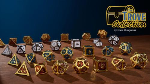 Trove Dice: Treasure Chest Metal Dice for Tabletop RPGs