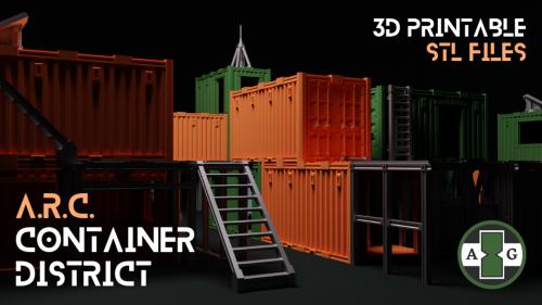 A.R.C. Container District - 3D Printable STL