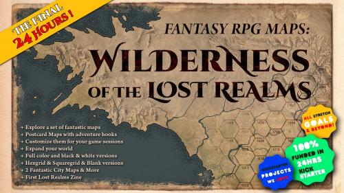 Fantasy RPG Maps: The Wilderness of the Lost Realms