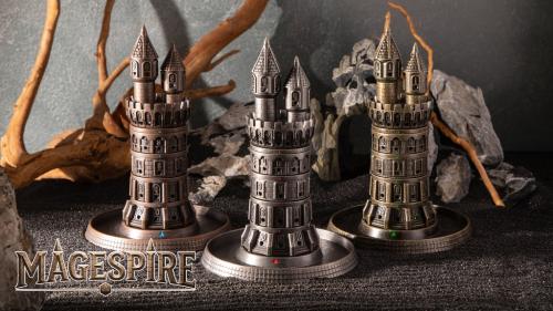 MageSpire: Dual-Result Metal RPG Dice Fortress