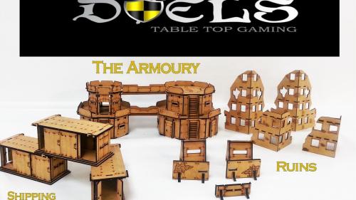 Mini Duels Table Top Terrain for 28mm games