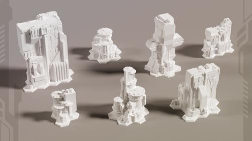 6mm SciFi Industrial Cityscape