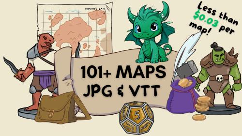 Fantasy Cartography: 101+ Maps for TTRPGs, PNG & VTT Ready