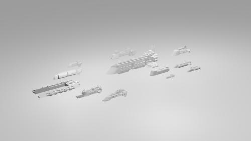 Spacefaring Traders - STL Spaceship Miniatures